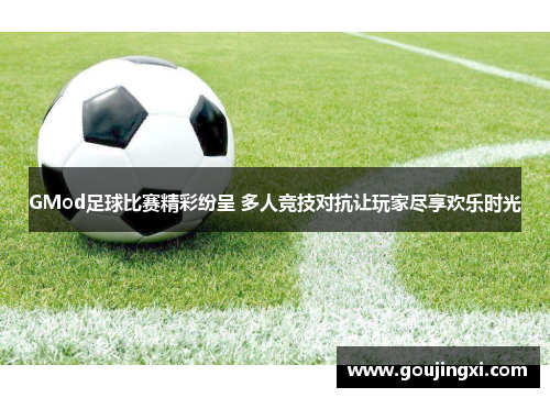 GMod足球比赛精彩纷呈 多人竞技对抗让玩家尽享欢乐时光